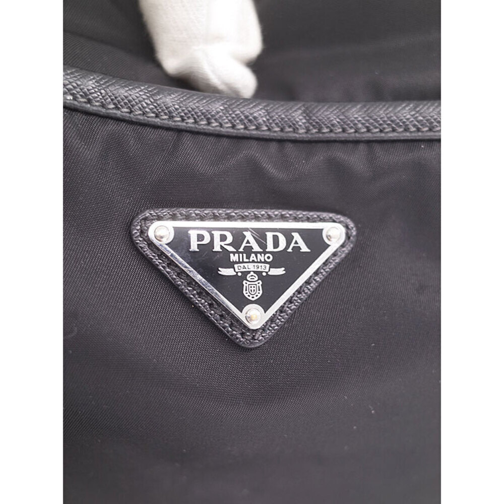 Prada messenger saffiano leather Tessuto bag Black Crossbody - Picture 6 of 9
